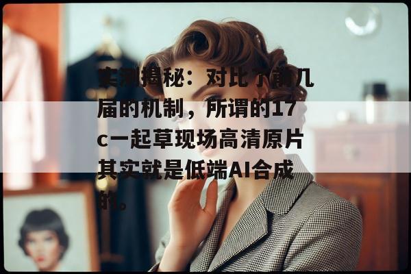 实测揭秘：对比了前几届的机制，所谓的17c一起草现场高清原片其实就是低端AI合成的。