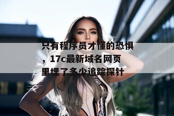 只有程序员才懂的恐惧，17c最新域名网页里埋了多少追踪探针